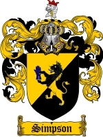 Simpson Family Crest / Coat of Arms JPG or PDF Image Download - Coat of ...