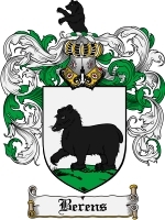 Berens Family Crest / Coat of Arms JPG or PDF Image Download