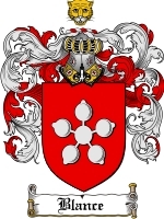 Blance Family Crest / Coat of Arms JPG or PDF Image Download
