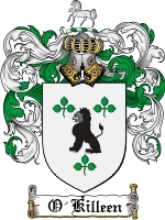 O'Killeen Family Crest / Coat of Arms JPG or PDF Image Download