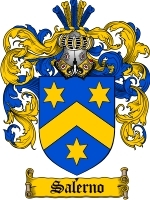Salerno Family Crest / Coat of Arms JPG or PDF Image Download