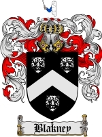 Blakney Family Crest / Coat of Arms JPG or PDF Image Download