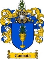 Cannata Family Crest / Coat of Arms JPG or PDF Image Download