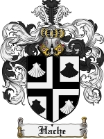 Hache Family Crest / Coat of Arms JPG or PDF Image Download