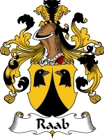 Raab Family Crest / Coat of Arms JPG or PDF Image Download