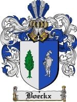 Boeckx Family Crest / Coat of Arms JPG or PDF Image Download