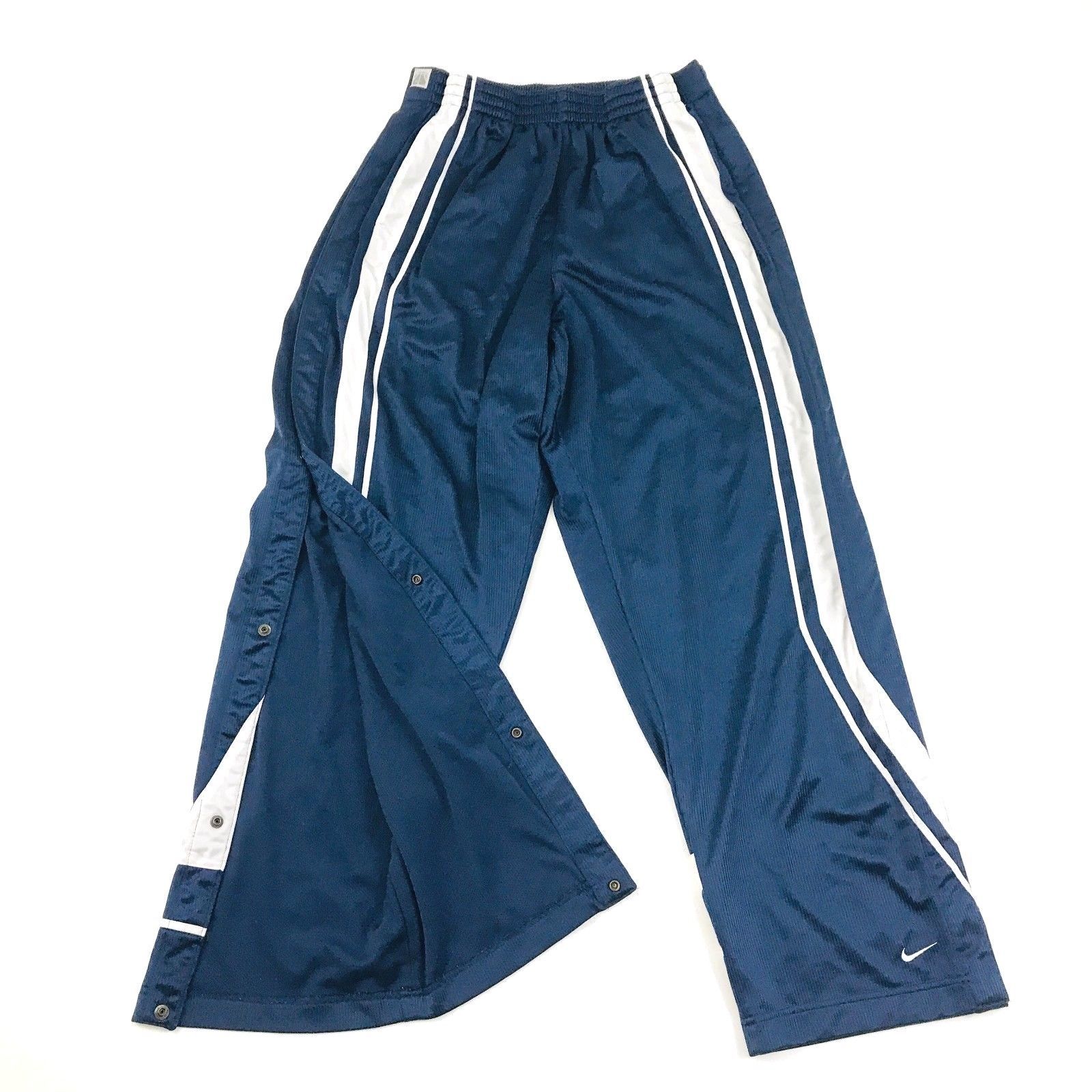 NIKE Men's XL 1X Tear Away Pants Snap Button Baggy Hip Hop Basketball ...