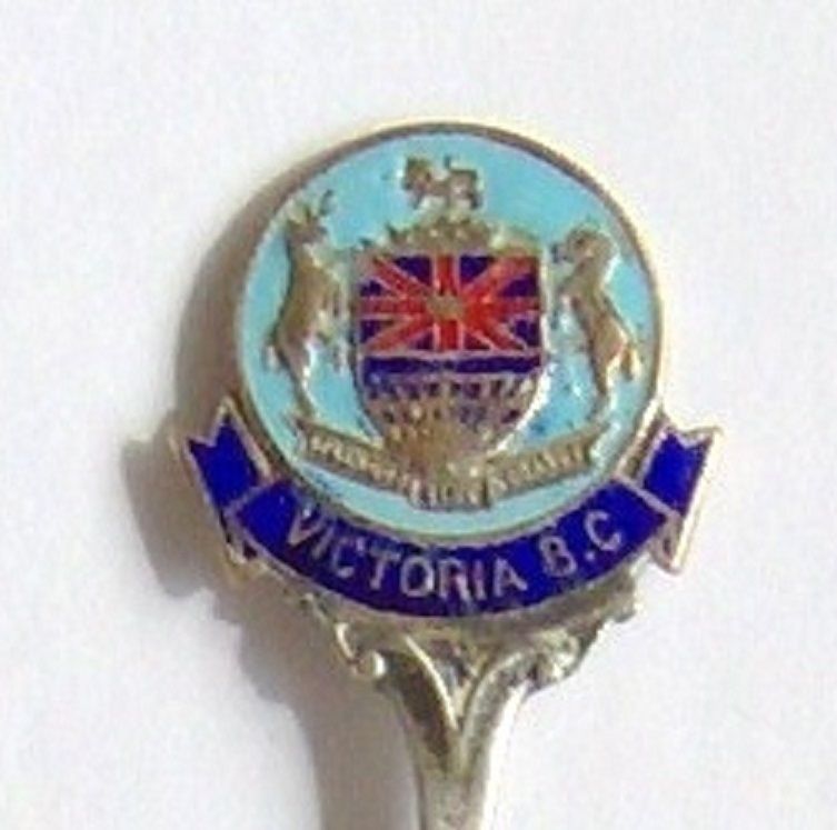 Collector Souvenir Spoon Canada BC Victoria Coat Of Arms Decorative