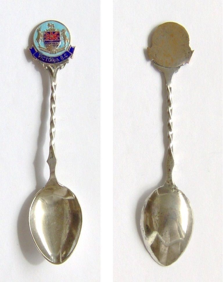 Collector Souvenir Spoon Canada BC Victoria Coat Of Arms Decorative