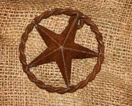 3.5 inch Metal Rope Star Country Home Decor - $5.99