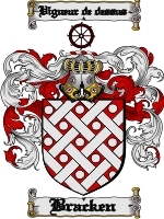 Bracken Family Crest / Coat of Arms JPG or PDF Image Download - Coat of ...