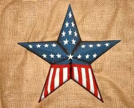 12 inch Metal Patriotic Star No. 3 for Country Home Decor - $12.98