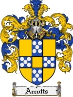 Accotts Family Crest / Coat of Arms JPG or PDF Image Download