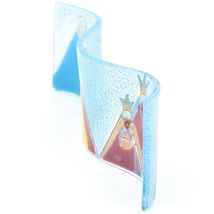 Fused Art Glass 3 King Christmas Nativity Wavy Sun Catcher Handmade Ecuador image 4