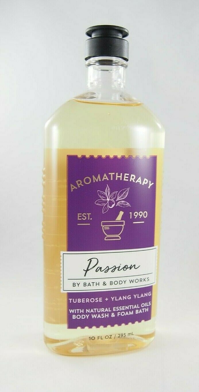 (1) Bath Body Works Aromatherapy Purple Passion Body Wash & Foam Bath 10oz New