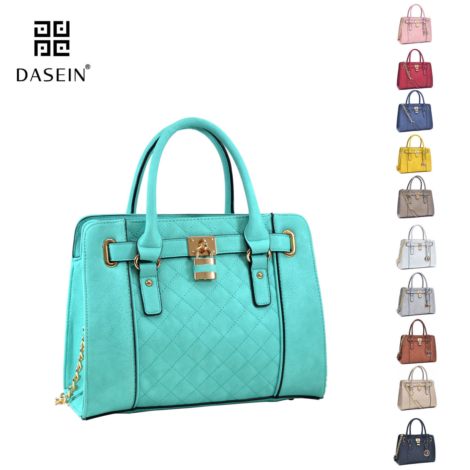 Dasein Bag 1 Customer Review And 11 Listings New Womens Handbags Leather Satchel Tote Bags Shoulder Bag Padlock Medium Purse 28 99