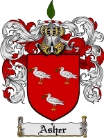 Asher Family Crest / Coat of Arms JPG or PDF Image Download