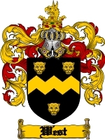 West Family Crest / Coat of Arms JPG or PDF Image Download