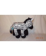 New Zebra Plush 14&quot; Silver One Cuddly Buddies &amp; Fleece Throw 50&quot; x 60&quot; - $26.30