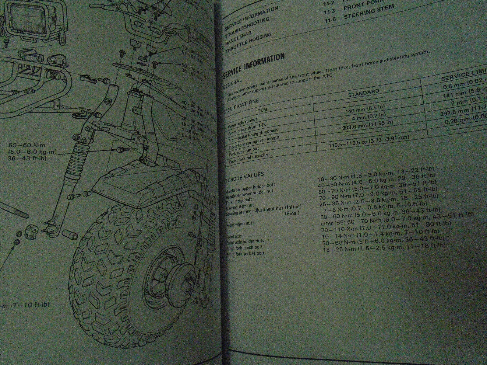 1985 honda atc 250sx service manual