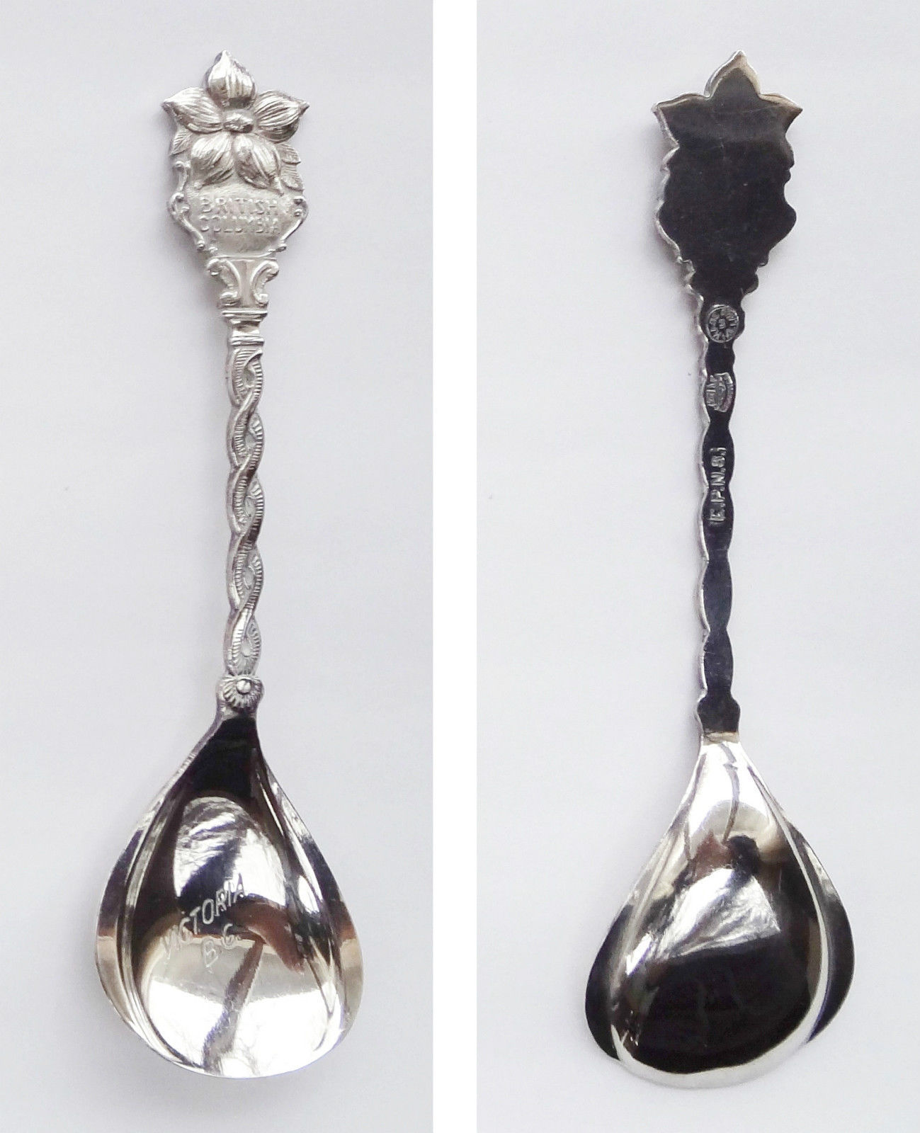 Collector Souvenir Spoon Canada BC Victoria Dogwood Flower Spoons