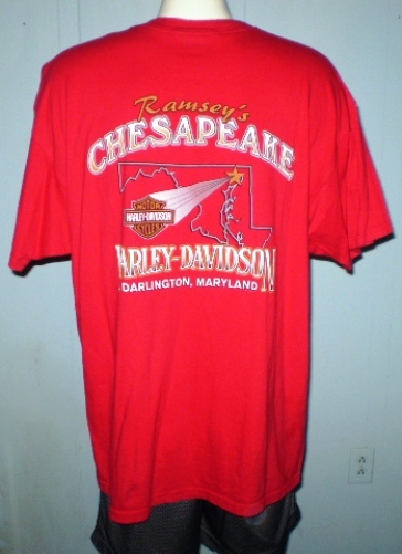 harley davidson red shirt