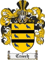 Creech Family Crest   Coat Of Arms Jpg Or Pdf Image Download - Coat Of Arms