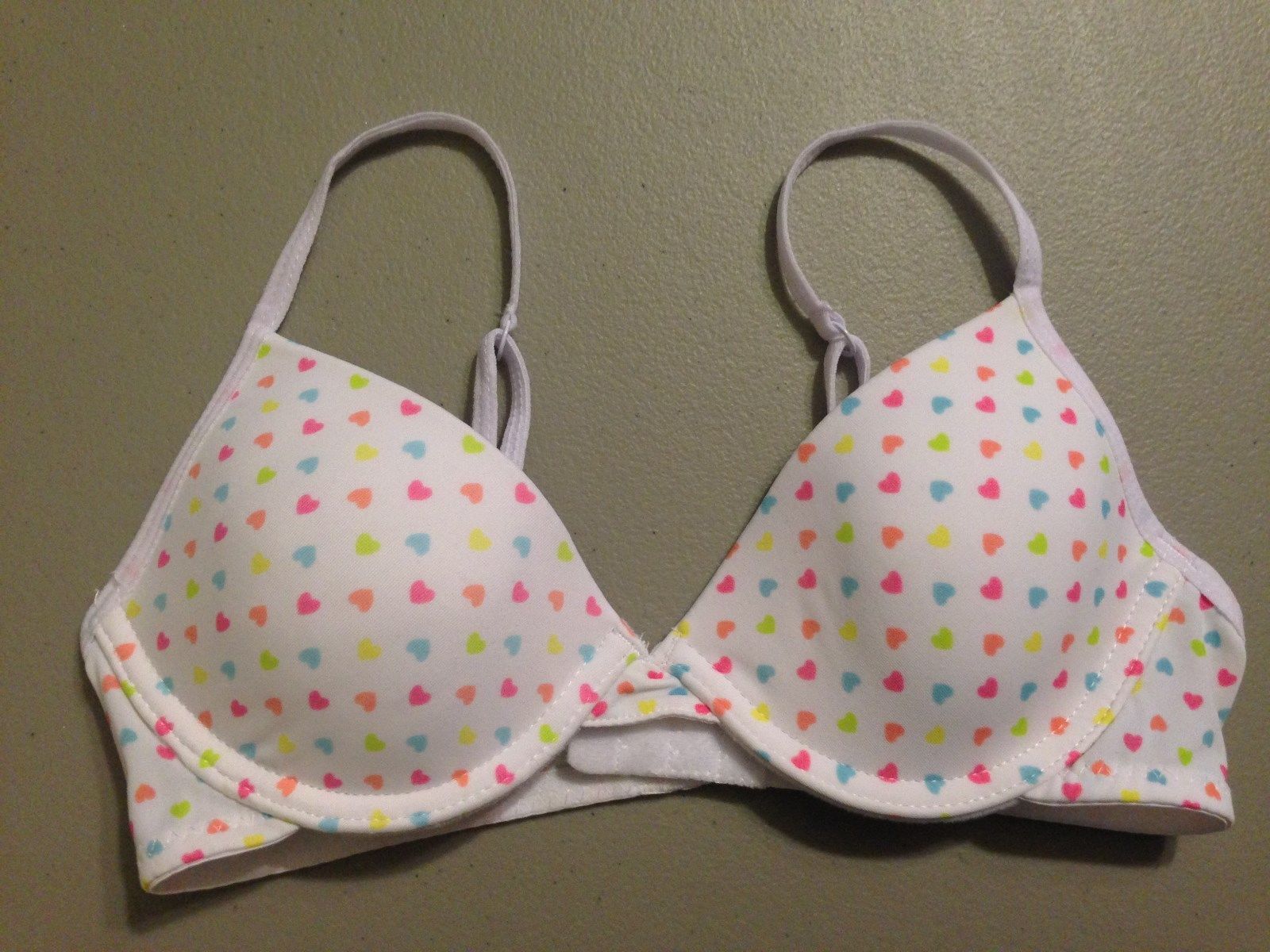 Girls Hanes Heart Training Bra size 32M Underwear