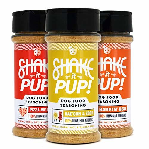 Shake it Pup! Dog Food Seasoning Natural, Human Grade Powder Topper