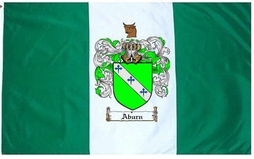 Aburn Coat of Arms Flag / Family Crest Flag