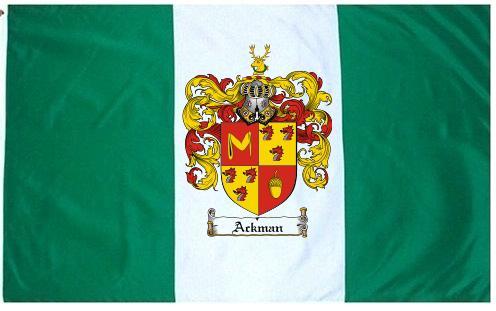Ackman Coat of Arms Flag / Family Crest Flag