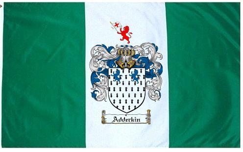 Adderkin Coat of Arms Flag / Family Crest Flag