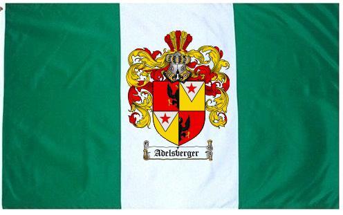 Adelsberger Coat of Arms Flag / Family Crest Flag
