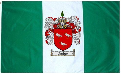 Asher Coat of Arms Flag / Family Crest Flag