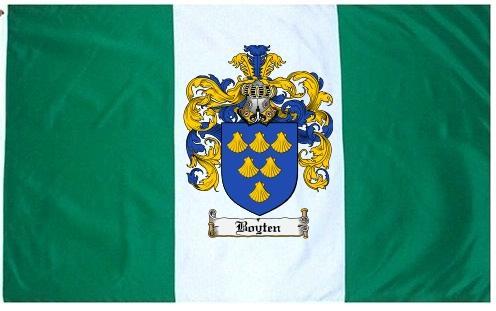 Boyten Coat of Arms Flag / Family Crest Flag