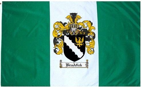 Braddick Coat of Arms Flag / Family Crest Flag