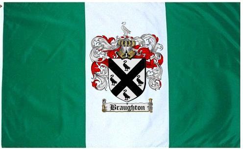 Braughton Coat of Arms Flag / Family Crest Flag