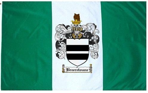Breeretoune Coat of Arms Flag / Family Crest Flag