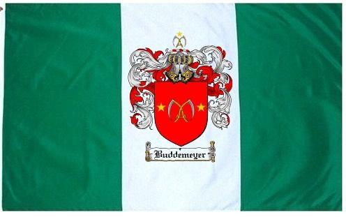 Buddemeyer Coat of Arms Flag / Family Crest Flag