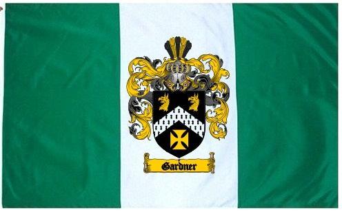 Gardner Coat of Arms Flag / Family Crest Flag