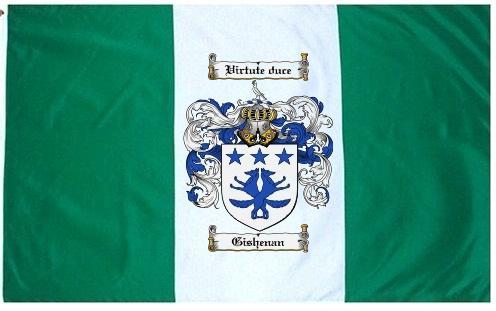 Gishenan Coat of Arms Flag / Family Crest Flag