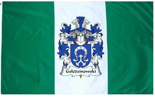 Goledzinowski Coat of Arms Flag / Family Crest Flag