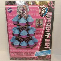 New Wilton Monster High 3 tier Cupcake Stand 12 in wide x 16.5 in high - $8.32