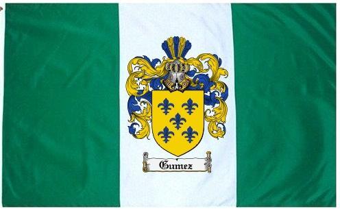 4crests - Gumez coat of arms flag / family crest flag