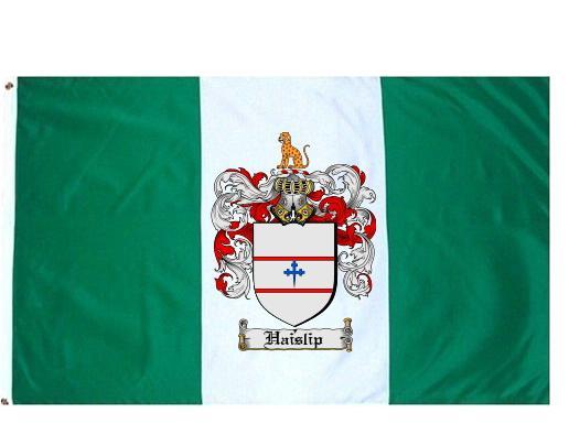 Haislip Coat of Arms Flag / Family Crest Flag