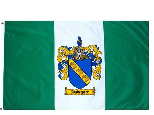 Habegger Coat of Arms Flag / Family Crest Flag
