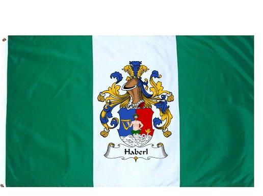 Haberl Coat of Arms Flag / Family Crest Flag