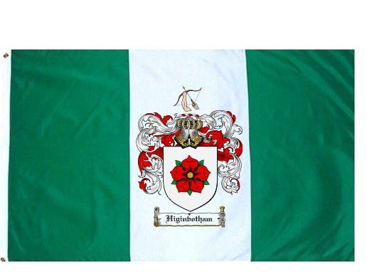 Higinbotham Coat of Arms Flag / Family Crest Flag