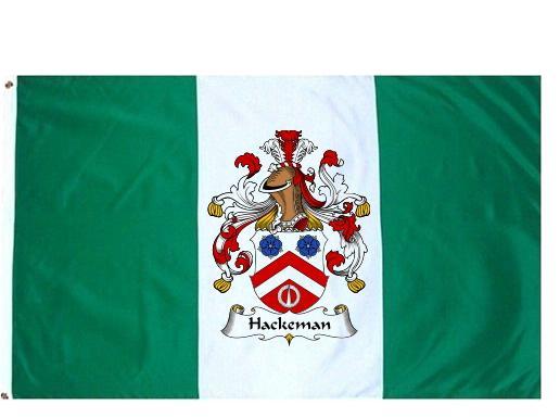 Hackeman Coat of Arms Flag / Family Crest Flag