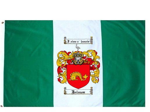 Jaimes-crest Coat of Arms Flag / Family Crest Flag